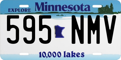 MN license plate 595NMV