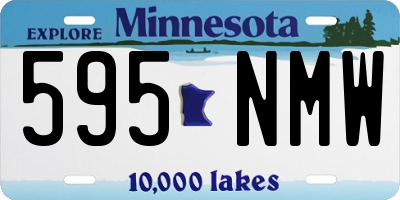MN license plate 595NMW