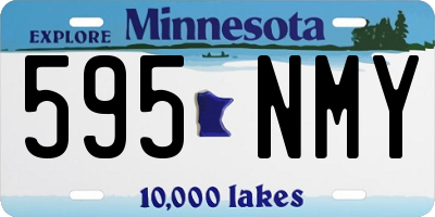 MN license plate 595NMY