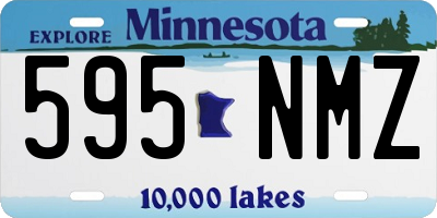 MN license plate 595NMZ