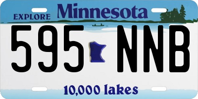 MN license plate 595NNB