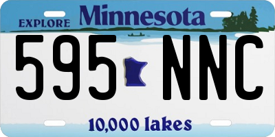 MN license plate 595NNC