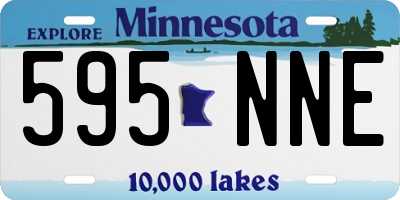 MN license plate 595NNE