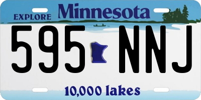 MN license plate 595NNJ