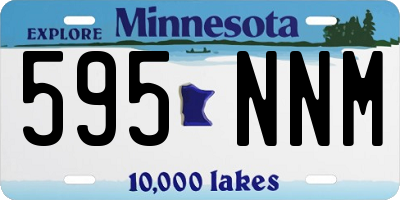 MN license plate 595NNM