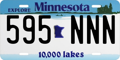 MN license plate 595NNN