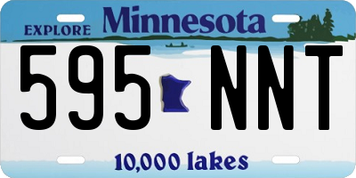 MN license plate 595NNT