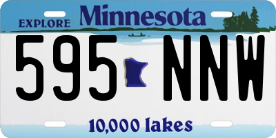 MN license plate 595NNW