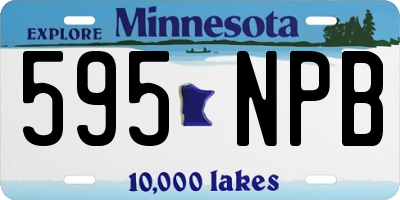 MN license plate 595NPB