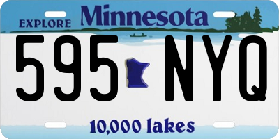MN license plate 595NYQ