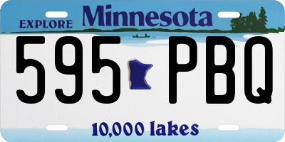 MN license plate 595PBQ