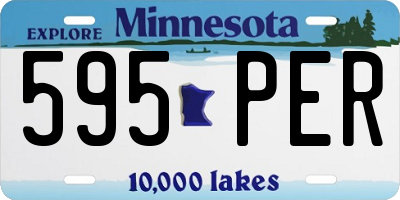MN license plate 595PER