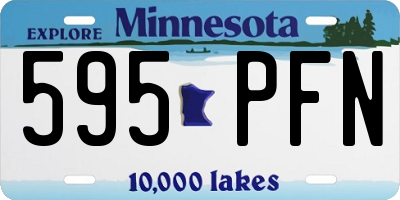MN license plate 595PFN