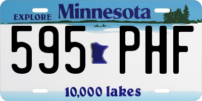 MN license plate 595PHF