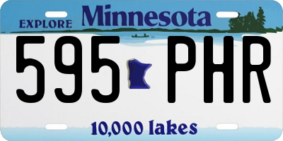 MN license plate 595PHR