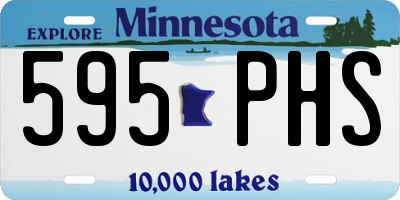 MN license plate 595PHS