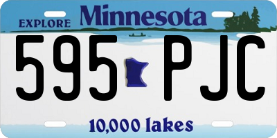 MN license plate 595PJC