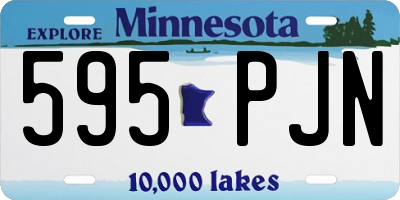 MN license plate 595PJN