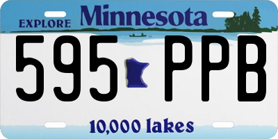 MN license plate 595PPB