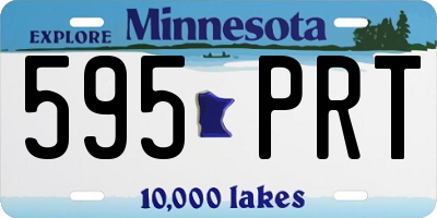 MN license plate 595PRT