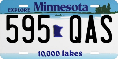 MN license plate 595QAS