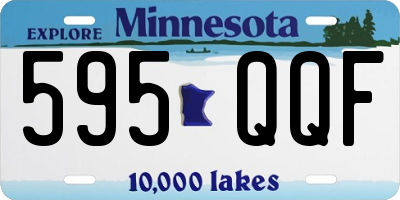 MN license plate 595QQF