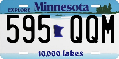 MN license plate 595QQM