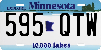 MN license plate 595QTW