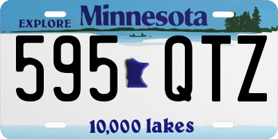 MN license plate 595QTZ
