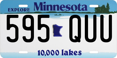 MN license plate 595QUU