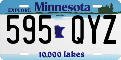 MN license plate 595QYZ