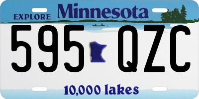 MN license plate 595QZC