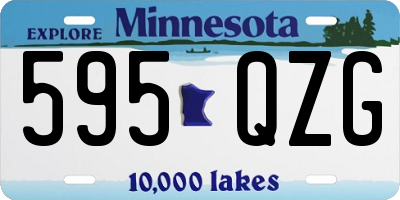 MN license plate 595QZG