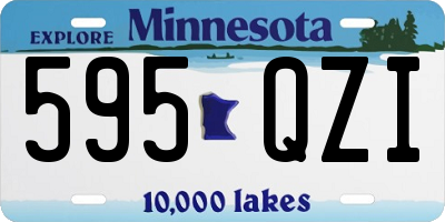 MN license plate 595QZI