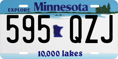 MN license plate 595QZJ