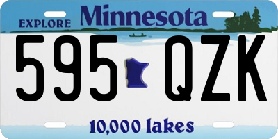 MN license plate 595QZK