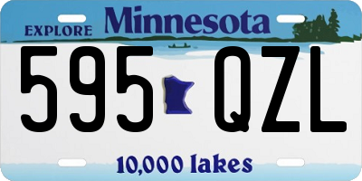 MN license plate 595QZL