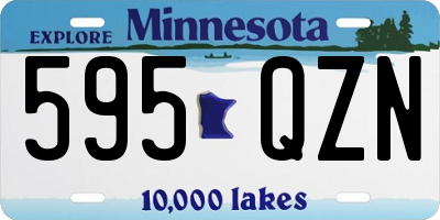 MN license plate 595QZN