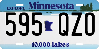MN license plate 595QZO