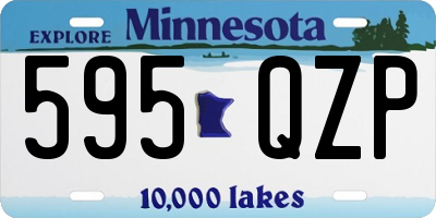 MN license plate 595QZP