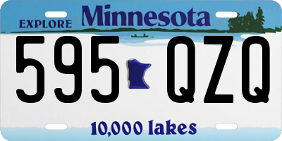 MN license plate 595QZQ