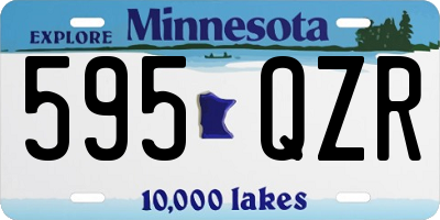 MN license plate 595QZR