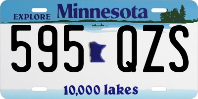 MN license plate 595QZS