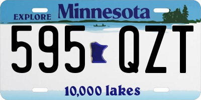 MN license plate 595QZT