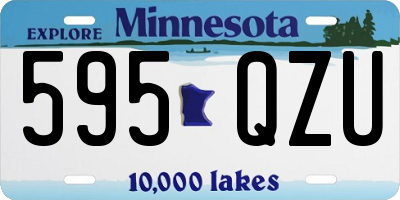 MN license plate 595QZU