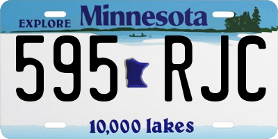 MN license plate 595RJC