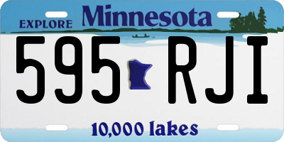 MN license plate 595RJI