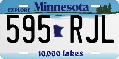 MN license plate 595RJL