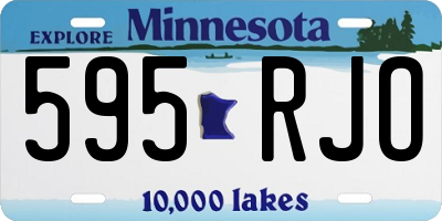 MN license plate 595RJO