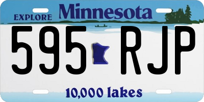 MN license plate 595RJP